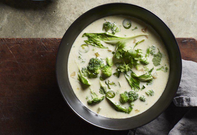 Recipe From Splendid Spoon – Green Coconut Curry With Broccoli