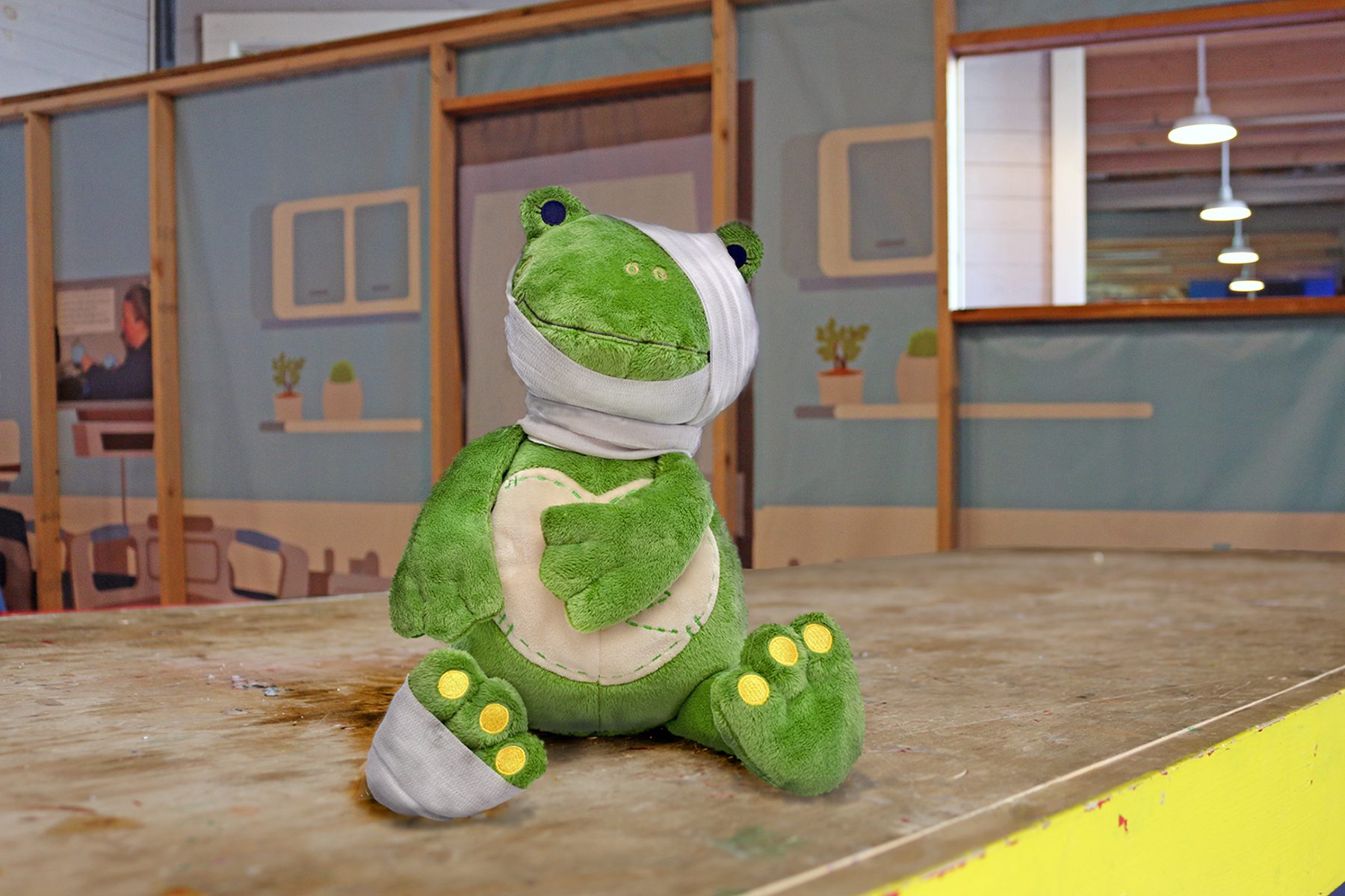 KIDS CAN PLAY VETERINARIAN WITH PLUSH ANIMALS  IN THE “STUFFED ANIMAL CARE-IUM”