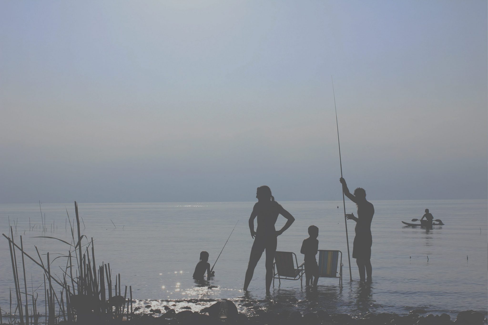 Treat family on beach
