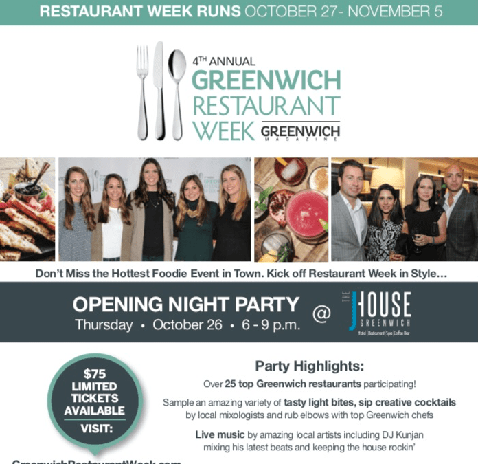 Greenwich Restaurant Week 10/27-11/5!