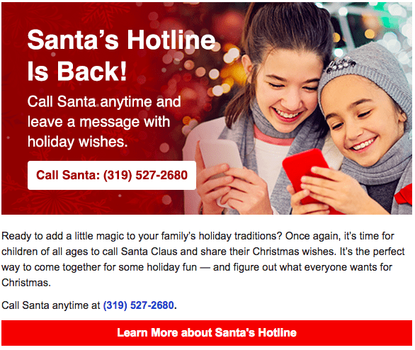 Your Kids can CALL Santa this Holiday Season – See how!