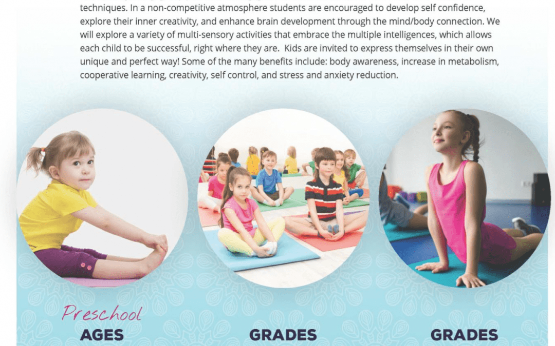 Kids Yoga Workshops starting at age 3 through 2nd grade beginning 2/27!