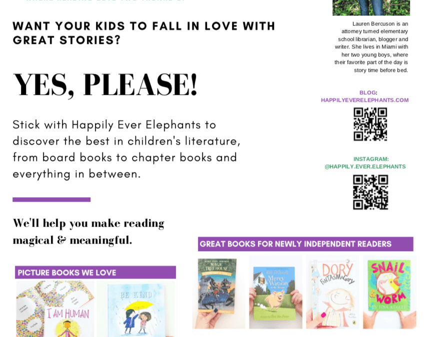 Want your kids to LOVE Reading? Meet Happily Ever Elephants!