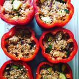 Guest Blogger Recipe: Bell Pepper Burrito Bowls for a Happy Fit Belly