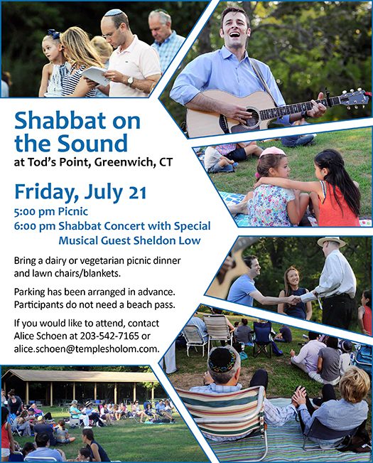 Temple Sholom's Shabbat on the Sound