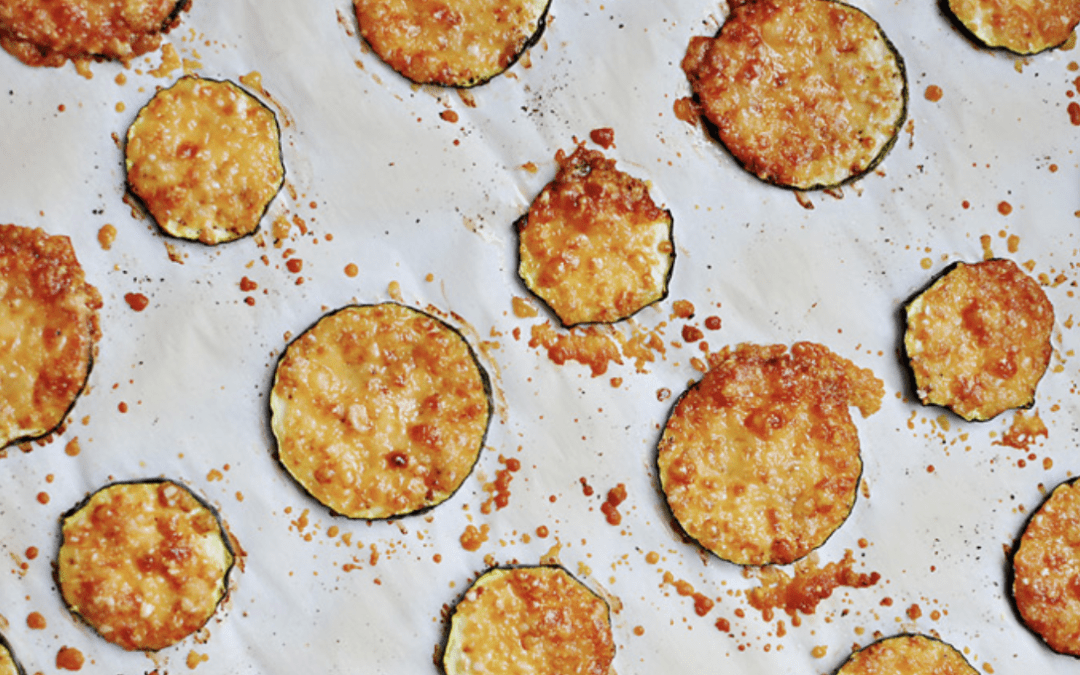 Healthy Chip Alternative: Baked Parmesan Zucchini Rounds