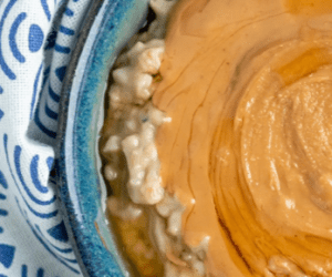 Peanut Butter & Banana Steel Cut Oats