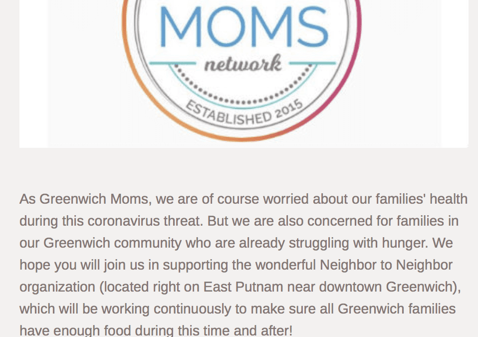 Donate to the Greenwich Moms Neighbor to Neighbor Digital Food Drive!