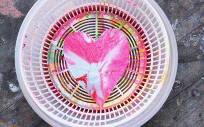 Valentine’s Day Spin Art!