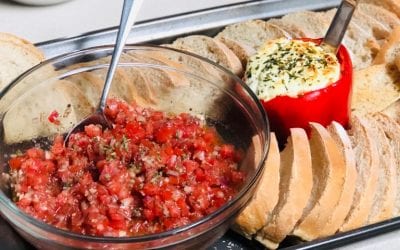 Bruschetta & Goat Cheese Toast