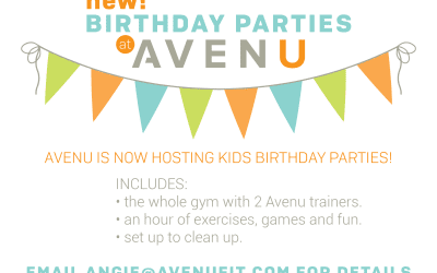 Avenu Fitness | Now Booking Kid’s Birthday Parties