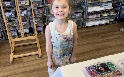 A GREAT 5th Birthday Party at Canvas Studio Art!