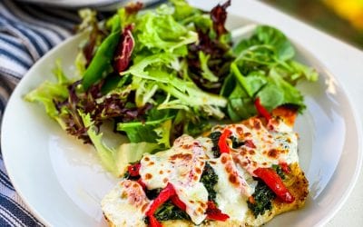 Sea Salt + Honey’s Florentine-Style Chicken with Garlicky Spinach and Melted Mozzarella!