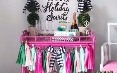 New Years Bar Cart