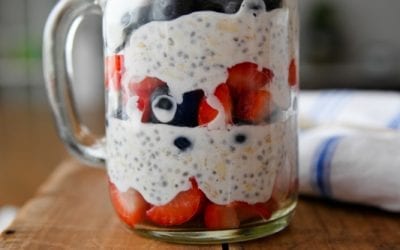 4th of July Overnight Oats
