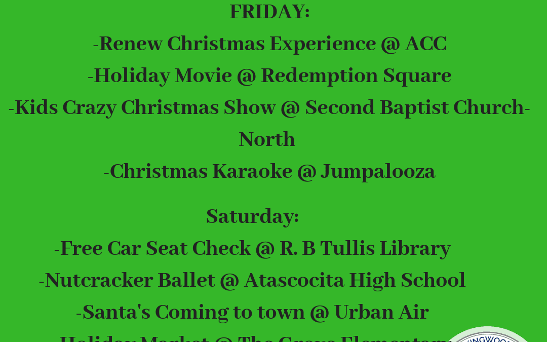 Weekend Round Up 11/30