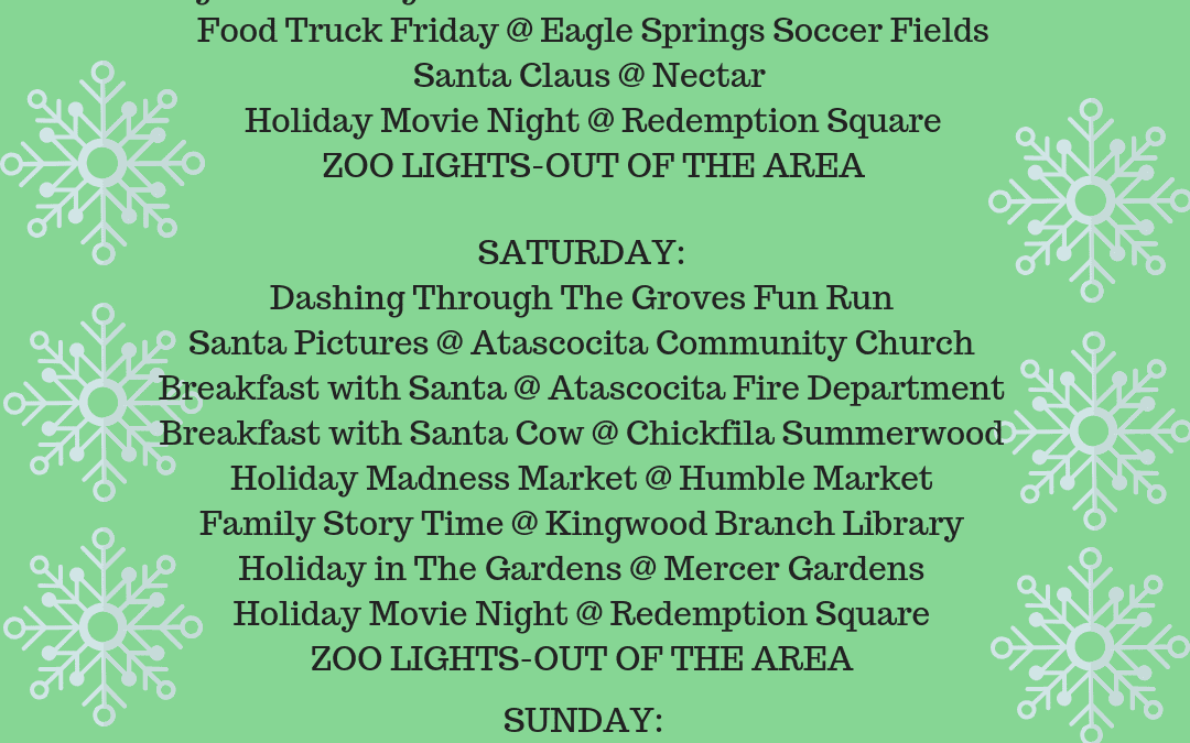 Weekend Round Up: 12/7