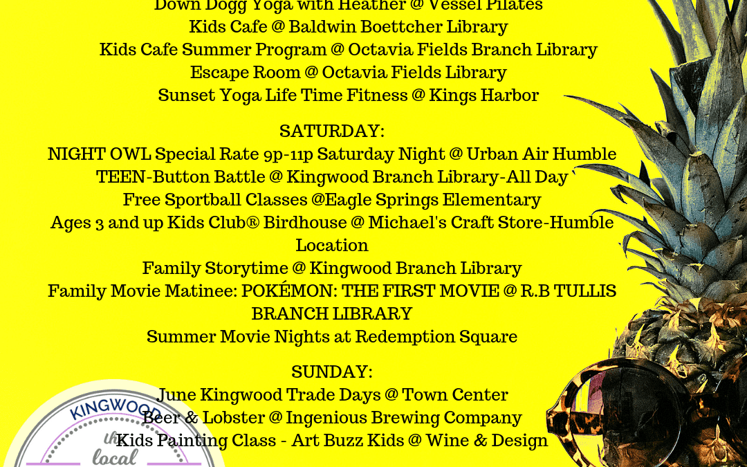 WEEKEND ROUND UP: 6/21