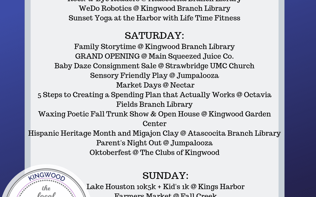 WEEKEND ROUND UP: