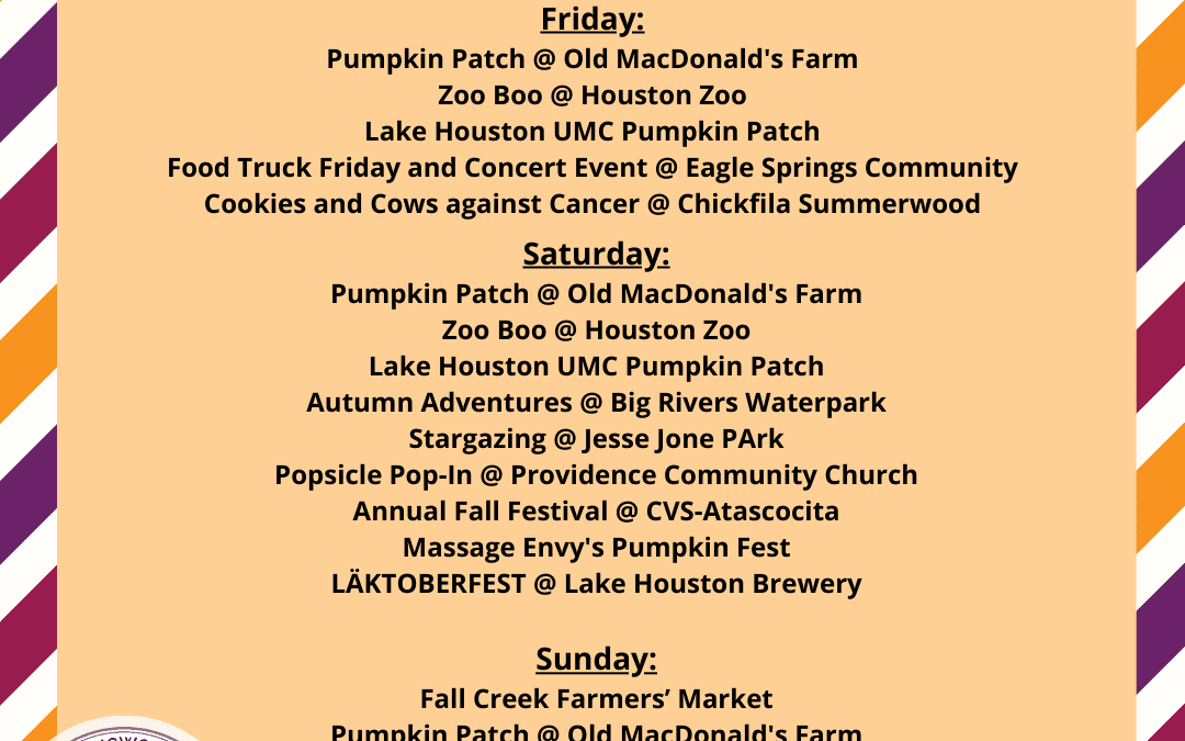 Weekend Round Up: 10/16-10/18