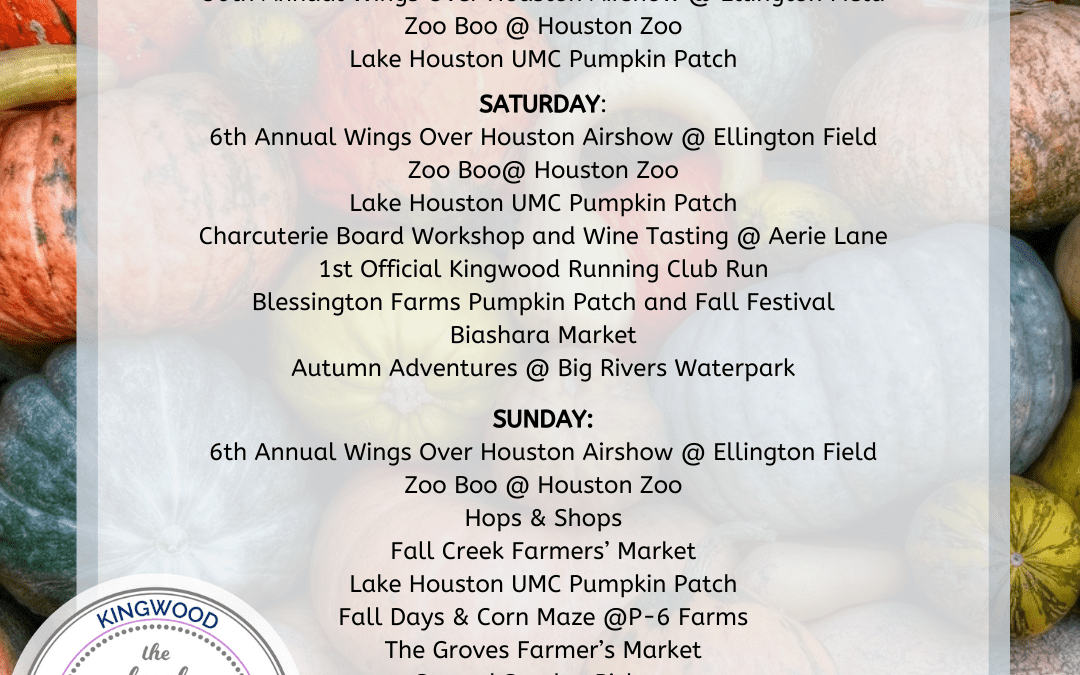 Weekend Round Up: 10/9 -10/11