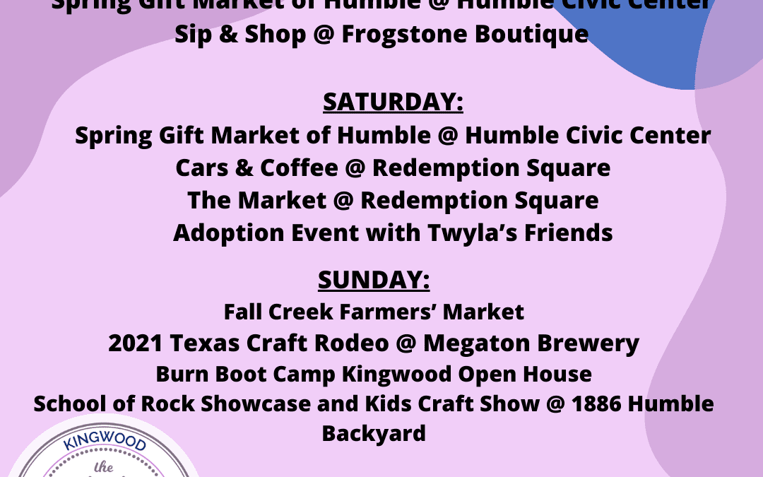 WEEKEND ROUND UP: 5/21-5/23