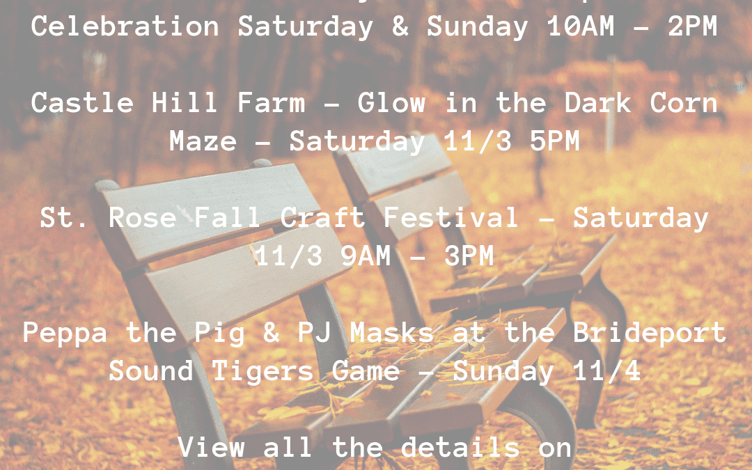 The Weekend Round-up for 11/2 – 11/4 is here