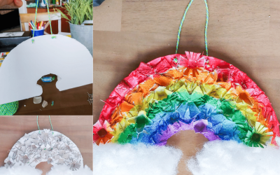 Recycled Rainbow Garland