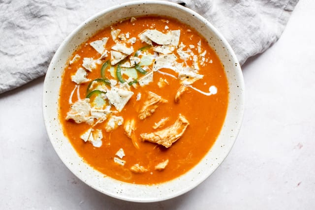 Weeknight Chicken Tortilla Soup