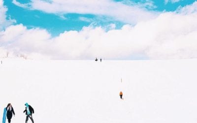 Sledding at the Sleepy Bear Dunes