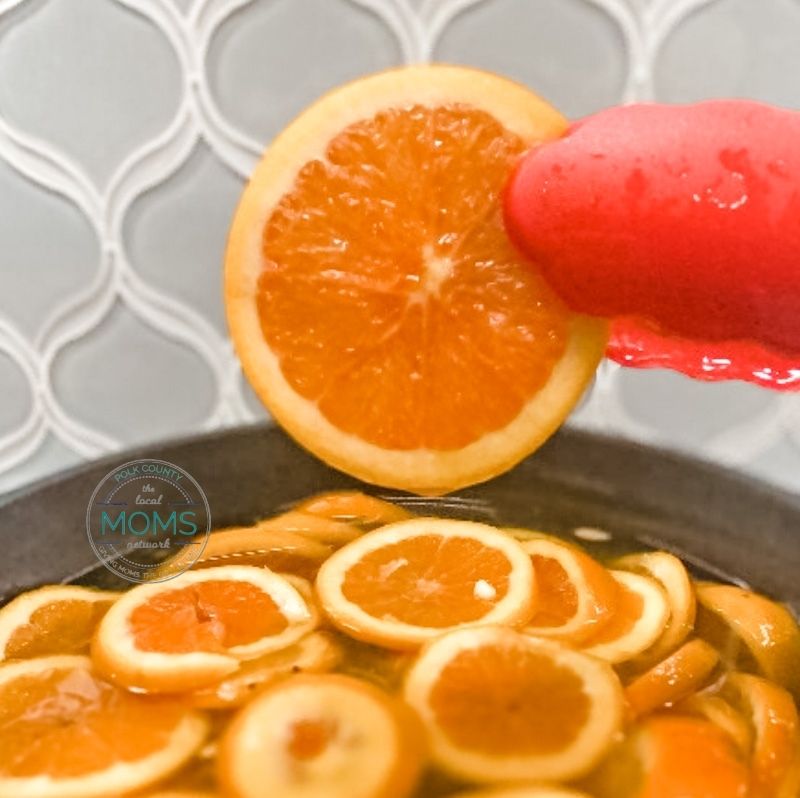 orange slices in syrup