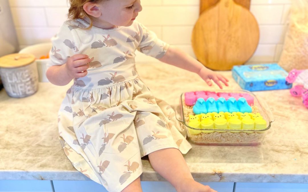 Rice Krispie Treat Peep Bunnies