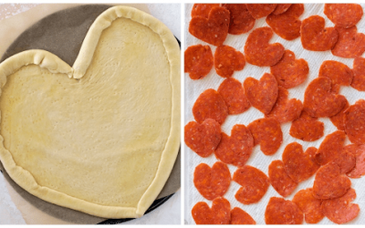 Valentines Shaped Pizza