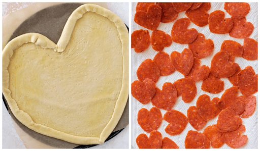 Heart Shaped Pizza